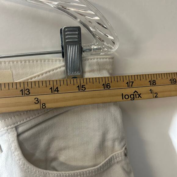 Anthropologie Pilcro & the Letterpress Hyphen White 5 Pocket Jean Pants Women 29 - Picture 6 of 7